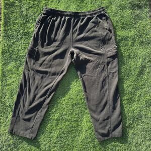 And1 Pants Mens Size 3XL Black Cargo Y2K Streetwear Basketball Sweatpants‎ Faded